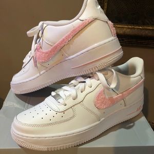 Nike Air Force 1 Custom Pink White Women’s Sz 8.5